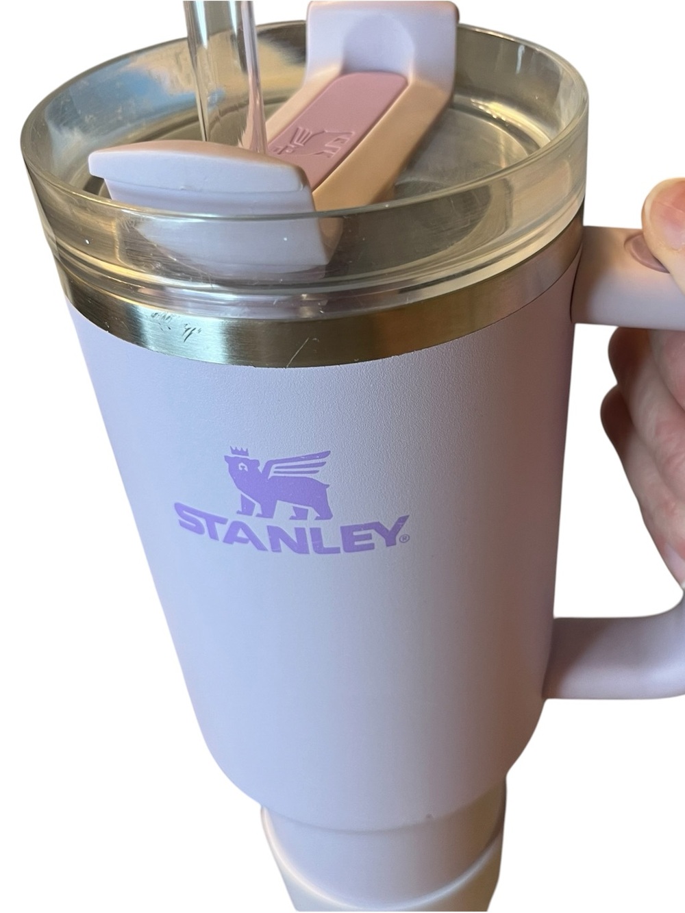Stanley Lavender Travel Mug Leak Proof Accessory Flower Straw Charm Extra Straws - Picture 2 of 7
